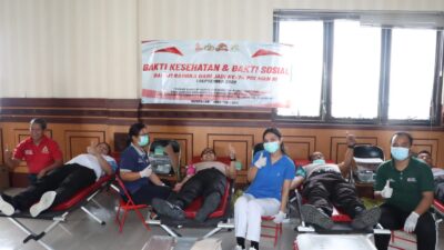 Polwan Polresta Denpasar Gelar Donor Darah Jelang Hari Jadi Polwan Ke-74