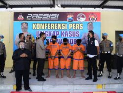 Tiga Tersangka Pengedar Sabu Jaringan Bali, Berhasil Diamankan Polres Sidoarjo