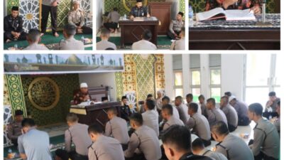 Dalam Rangka Tahun Baru Islam 1 Muharram 1444 H, Polres Kuansing melaksanakan Kegiatan Ceramah Agama