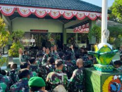 Usai Upacara Bendera, Komandan Kodim 0826 Pamekasan Beri Pengarahan Kepada Prajurit Dan PNS