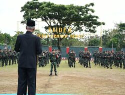Dandim 0822 Dan Forkopimda Bondowoso Hadiri Upacara Pemberangkatan Satgas Yonif Raider 514/SY Kostrad