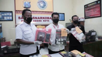 Polres Kediri Kota Berhasil Amankan Belasan Tersangka Pengedar Narkoba