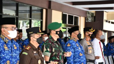 Dandim 0822 Bondowoso Hadiri Upacara Peringatan HUT Provinsi Jatim Ke-77