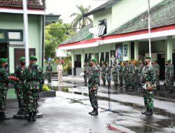 Kodim 0822 Bondowoso Laksanakan Upacara Bulanan 17 Oktober 2022