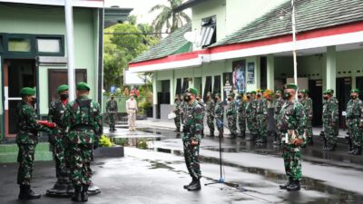 Kodim 0822 Bondowoso Laksanakan Upacara Bulanan 17 Oktober 2022