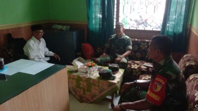 Danramil Dan Babinsa 0822/12 Laksanakan Komsos Dengan Kepala KUA