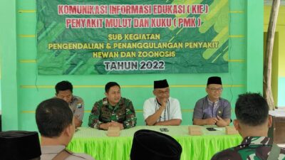Babinsa Taman Krocok Hadiri Sosialisasi Komunikasi Informasi Edukasi PMK