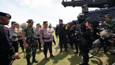 Gelar Pasukan dan Peralatan, Kapolri dan Panglima TNI Ingin KTT G20 Berjalan Sukses