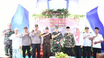 Dandim 0822 Dampingi Bupati Bondowoso Penutupan TMMD Imbangan