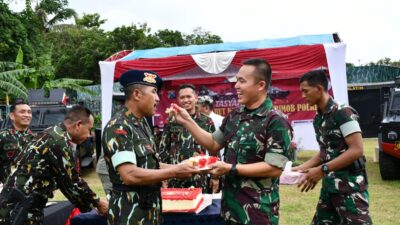 HUT Brimob Ke-77, Dandim 0822 Bondowoso Suapin Anggota