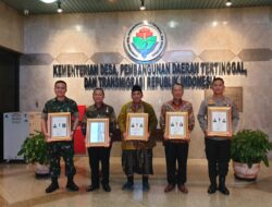 Akselerasi Kemajuan Daerah, Dandim 0822 Bondowoso Menerima Penghargaan Dari Kementrian Desa PDTT RI