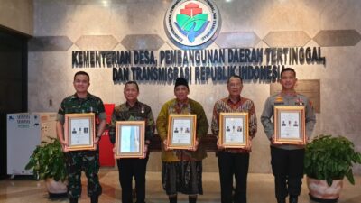 Akselerasi Kemajuan Daerah, Dandim 0822 Bondowoso Menerima Penghargaan Dari Kementrian Desa PDTT RI