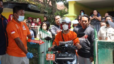 Amankan Jalannya Rekontruksi Pembunuhan Ojol, Polres Bondowoso Terjunkan 74 Personel