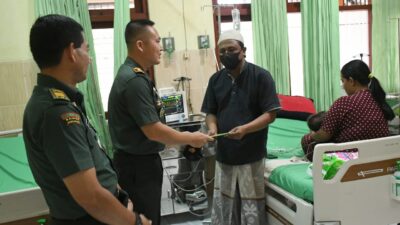 Bentuk Kebersamaan, Dandim 0822 Jenguk Anak Wartawan Yang Sakit di RSUD Koesnadi Bondowoso