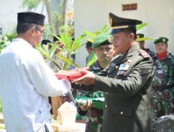 Kodim 0822 Bondowoso Gelar Upacara Pemakaman Militer Purnawirawan TNI AD