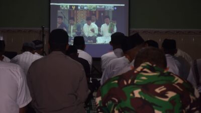Kodim 0822 Gelar Vidcon Dzikir dan Doa Peringatan Isra’ Mi’raj 1444 H/ 2023 M