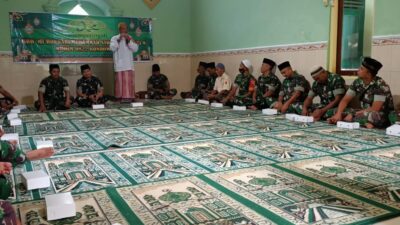 Kodim 0822 Bondowoso Menggelar Peringatan Isra’ Mi’raj Bertempat di Musholla Al – Ikhlas