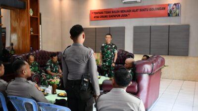 Dandim 0822 Sambut Hangat Kedatangan Anggota Bintara Baru Polres Bondowoso
