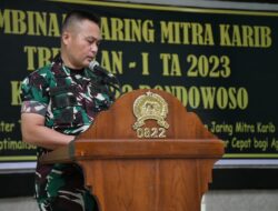 Kodim 0822 Bondowoso Gelar Pembinaan Jaring Mitra Karib