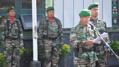 Sampaikan Amanat Pangdam V/Brawijaya, Kodim 0822 Bondowoso Gelar Upacara 17-an