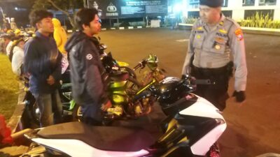 Sat Samapta Polres Bondowoso Gencar Lakukan Operasi Pemakaian Knalpot Brong