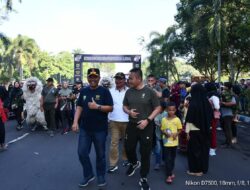 HUT Pol PP Ke-73, Dandim 0822 Bondowoso Ikuti Jalan-Jalan Sehat