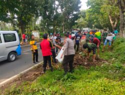 Laksanakan Giat Karya Bhakti Gabungan Bersama TNI- Polri dan Pemerintah Desa Pancoran Bondowoso