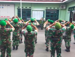Gelorakan Semangat Pagi, Kodim 0822 Bondowoso Latihkan Yel-Yel