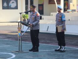 Anggota Polres Bondowoso BKO Pilkades Serentak di Wilayah Bangkalan