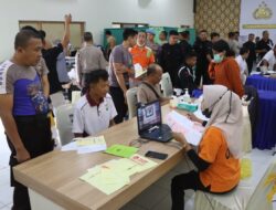 Personel Polres Bondowoso Mengikuti Rikkes Berkala TA. 2023