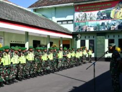 Sholawat Burdah Bersama Pangdam V/Brawijaya, Kodim 0822 Bondowoso Gelar Apel Siaga