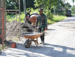 Semangat Satgas TMMD Ke 116 Bondowoso Usung Material Gunakan Argo