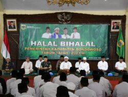 Dandim 0822 Bersama Forkopimda Hadiri Halal Bihalal Pemkab. Bondowoso