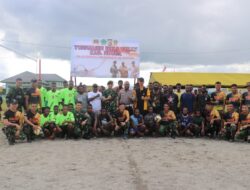 Peringati Hari Kebangkitan Nasional, Satgas Yonif Raider 514 Kostrad Gelar Turnament Voli di Nduga