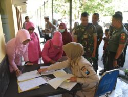 Dukung HUT Ke-77 Bhayangkara, Prajurit Kodim 0822 Bondowoso Ikut Donor Darah