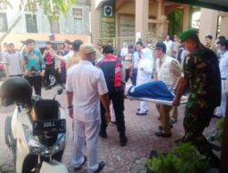 Gercep, Polisi Bersama Dinkes Bondowoso Tangani Santri di Bondowoso Yang Terserang Muntaber Masal