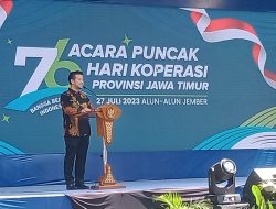 Wakil Gubernur Jatim Hadiri Puncak Peringatan Hari Koperasi ke-76 di Jember
