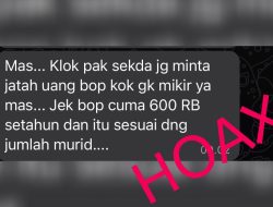 Sekda Bondowoso Minta Segera Melapor Apabila Ada Pungli di Sekolah