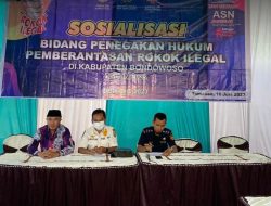 Satpol PP Bondowoso bersama Bea Cukai Jember Gelar Sosialisasi Gempur Rokok Ilegal