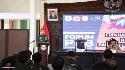 Begini Pesan Dandim 0822 Bondowoso di Pengukuhan Forum Pengurangan Resiko Bencana