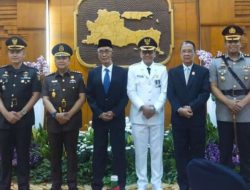Dandim 0822 Bondowoso Bersama Forkopimda Hadiri Pelantikan Pj. Bupati Bondowoso