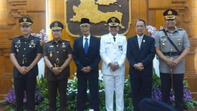 Dandim 0822 Bondowoso Bersama Forkopimda Hadiri Pelantikan Pj. Bupati Bondowoso