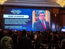 Hendri Ch Bangun Pimpin PWI Pusat Priode 2023-2028