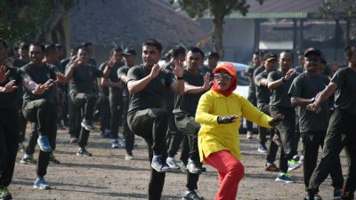 Jum’at Sehat, Kodim 0822 Bondowoso Gelar Senam Bersama