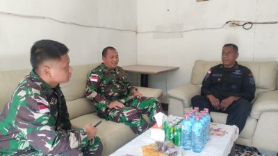Tingkatkan Sinergitas, Satgas Pamrahwan Yonif 721/Makkasau Silaturahmi dengan Forkopimda Tolikara