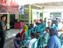 Ringankan Beban Masyarakat, Koramil 0822/11 Tapen Adakan Bhakti Kesehatan Sunat Massal