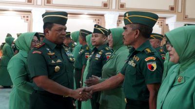 Ratusan Perwira Kodam Brawijaya Naik Pangkat Satu Tingkat Lebih Tinggi