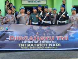Polres Bondowoso Beri Kejutan (Surprise) Unit Polisi Militer, Dalam Rangka Menyambut HUT TNI ke 78