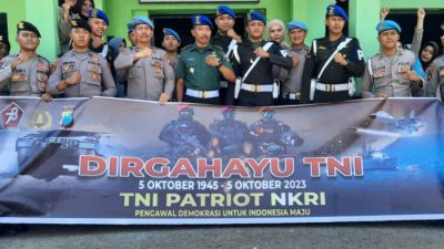 Polres Bondowoso Beri Kejutan (Surprise) Unit Polisi Militer, Dalam Rangka Menyambut HUT TNI ke 78