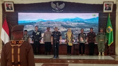 Serah Terima Pataka Dipimpin Langsung Oleh Pj Bupati Bondowoso